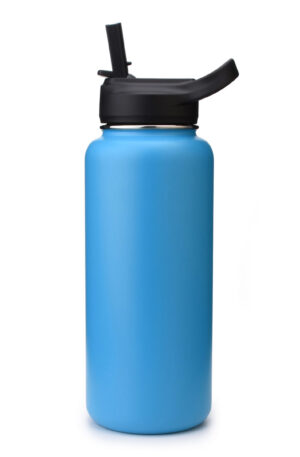 Wide mouth vacuum insulated sport water bottle