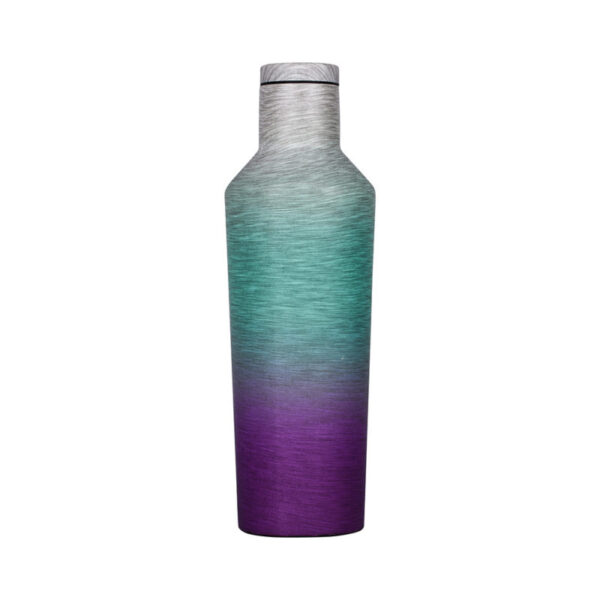 Vacuum insulated water bottle with small lid