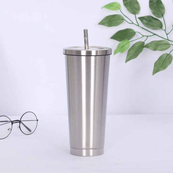 Larger tavel tumbler with SS lid and straw