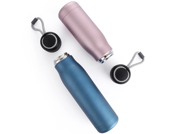 Water bottle with small lid and handle - Image 2