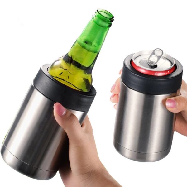 Vacuum Insulated Stainless Steel Can Cooler Bottle Holder - Image 4